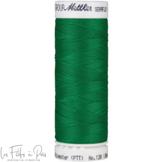 Fil à coudre élastique  SERAFLEX 130m - vert - 0247 METTLER ® - Fils à coudre et à broder - 1