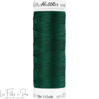 Hilo de coser elástico SERAFLEX 130m - verde - 0216 Mettler : fils à coudre, broder et surjeter de qualité - 1