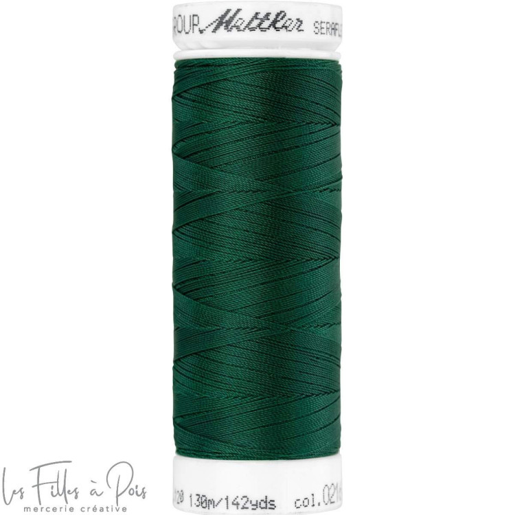 Hilo de coser elástico SERAFLEX 130m - verde - 0216 METTLER ® - Fils à coudre et à broder - 1 Hilo de coser elástico SERAFLEX 130m - verde - 0216 METTLER ® - Fils à coudre et à broder - 1