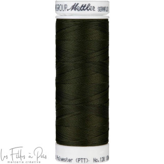 Fil à coudre élastique  SERAFLEX 130m - vert - 0554 METTLER ® - Fils à coudre et à broder - 1