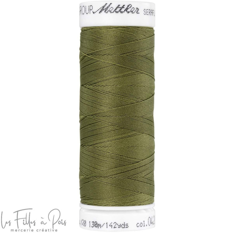SERAFLEX linha de costura elástica 130m - verde - 0420 METTLER ® - Fils à coudre et à broder - 1 SERAFLEX linha de costura elástica 130m - verde - 0420 METTLER ® - Fils à coudre et à broder - 1