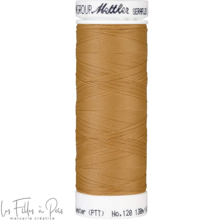 Hilo de coser elástico SERAFLEX 130m - marrón - 1121 METTLER ® - Fils à coudre et à broder - 1 Hilo de coser elástico SERAFLEX 130m - marrón - 1121 METTLER ® - Fils à coudre et à broder - 1