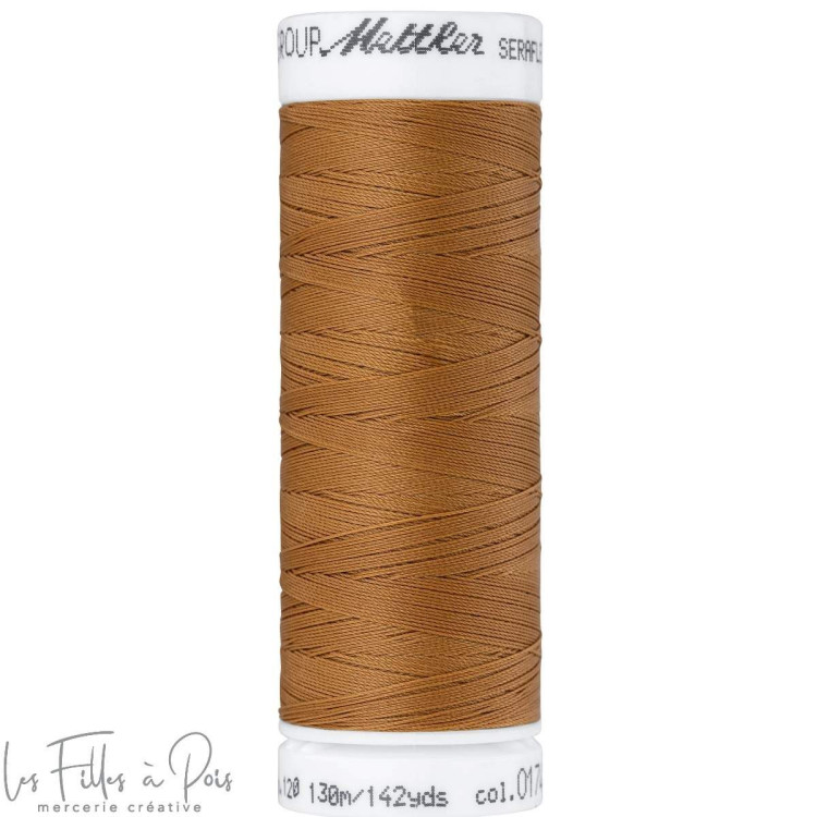 Fil à coudre élastique SERAFLEX 130m - marron - 0174 METTLER ® - Fils à coudre et à broder - 1 Fil à coudre élastique SERAFLEX 130m - marron - 0174 METTLER ® - Fils à coudre et à broder - 1