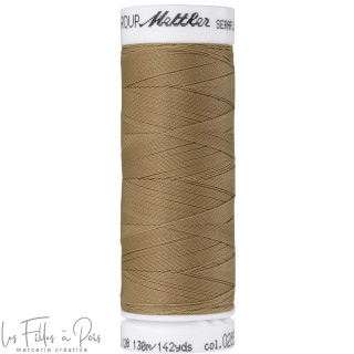 Fil à coudre élastique  SERAFLEX 130m - marron - 0285 METTLER ® - Fils à coudre et à broder - 1