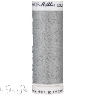 Fil à coudre élastique  SERAFLEX 130m - gris - 1140 METTLER ® - Fils à coudre et à broder - 1