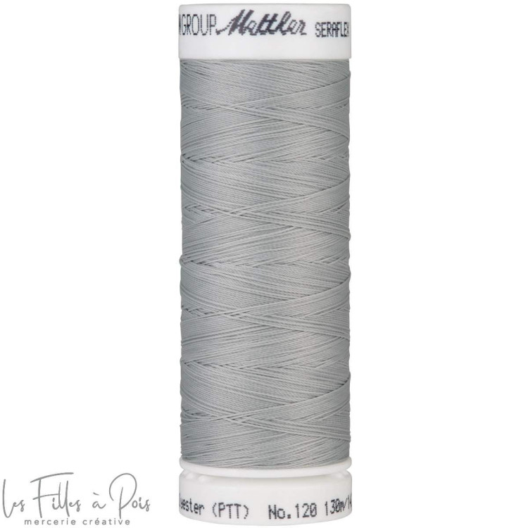 Hilo de coser elástico SERAFLEX 130m - gris - 1140 METTLER ® - Fils à coudre et à broder - 1 Hilo de coser elástico SERAFLEX 130m - gris - 1140 METTLER ® - Fils à coudre et à broder - 1