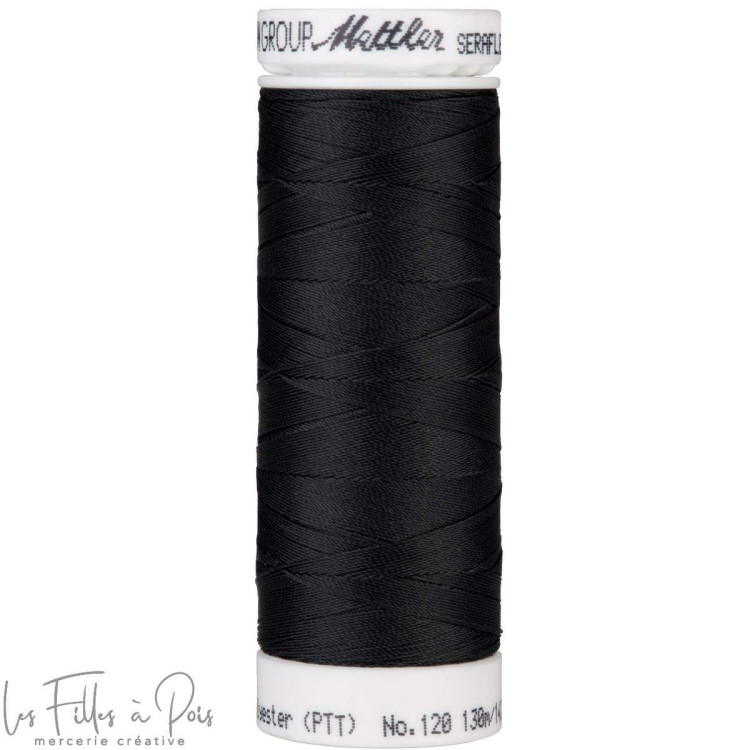 Fil à coudre élastique SERAFLEX 130m - gris - 1283 METTLER ® - Fils à coudre et à broder - 1 Fil à coudre élastique SERAFLEX 130m - gris - 1283 METTLER ® - Fils à coudre et à broder - 1
