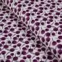 Tissu coton motif fleurs modernes "Glory" - Violet et beige - Cotton and steel ® Cotton + Steel Fabrics ® - Tissus - 1