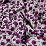 Tissu coton motif fleurs modernes "Glory" - Violet et beige - Cotton and steel ® Cotton + Steel Fabrics ® - Tissus - 3