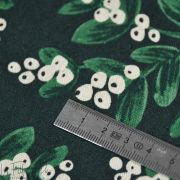 Tissu coton canvas lin motif baie evergreen "Holiday Mistletoe" - Cotton and steel ® Cotton + Steel Fabrics ® - Tissus - 5