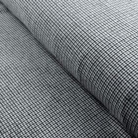 Tissu jersey punto di milano à carreaux Salisbury - Ecru et noir Autres marques - Tissus et mercerie - 1