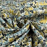 Tissu coton motif fleuri "Menagerie" - Cotton and steel ® Cotton + Steel Fabrics ® - Tissus - 6
