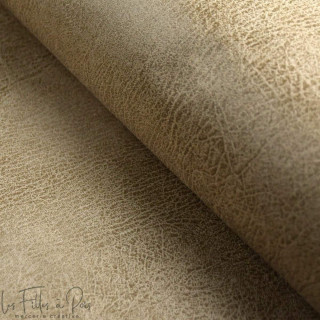 Tissu simili cuir effet vieilli Vente en ligne Couleur Beige