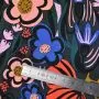 Tissu  rayonne motif soirée "Mystical Gardens" - Tons bleus et rouges - Oekotex - AGF ® Art Gallery Fabrics ® - Tissus - 4