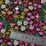 Tissu popeline de coton motif fleuri "The Flowers society" - Multicolore - Oekotex - AGF ® Art Gallery Fabrics ® - Tissus - 6