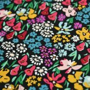 Tissu popeline de coton motif  fleuri "The Flowers society" - Multicolore - Oekotex - AGF ® Art Gallery Fabrics ® - Tissus - 3