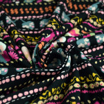 Tissu jersey motif fleurs "Indie Bohème" - Multicolore - AGF ® Art Gallery Fabrics ® - Tissus - 3