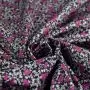 Tissu coton motif fleuri "Decadence" - Tons noir et pourpre - Oekotex - AGF ® Art Gallery Fabrics ® - Tissus - 2