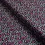 Tissu coton motif fleuri "Decadence" - Tons noir et pourpre - Oekotex - AGF ® Art Gallery Fabrics ® - Tissus - 1
