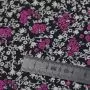 Tissu coton motif fleuri "Decadence" - Tons noir et pourpre - Oekotex - AGF ® Art Gallery Fabrics ® - Tissus - 5
