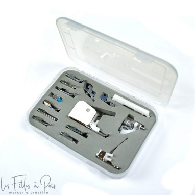 Coffret de 15 pieds pour machine à coudre Autres marques - Tissus et mercerie - 1