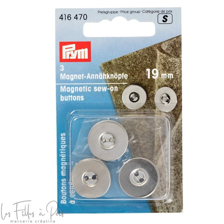Botões magnéticos para coser - Conjunto de 3 - Prym ® (Prym®) Prym ® - Mercerie - 1 Botões magnéticos para coser - Conjunto de 3 - Prym ® (Prym®) Prym ® - Mercerie - 1
