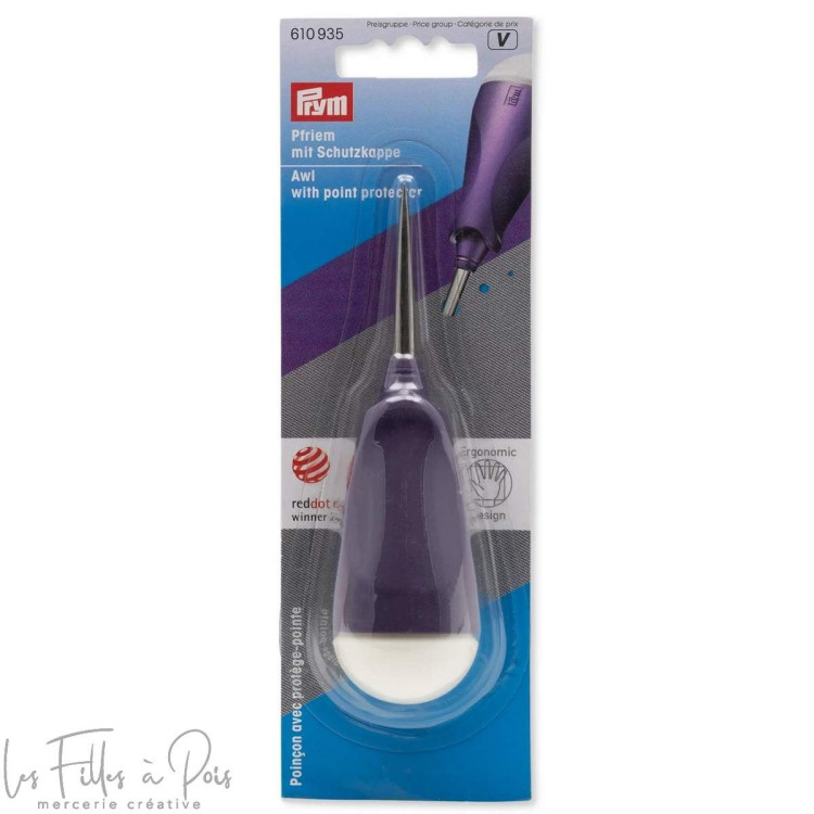 Punção com proteção ergonómica da ponta - 610935 - Prym ® (inglês) Prym ® - Mercerie - 1 Punção com proteção ergonómica da ponta - 610935 - Prym ® (inglês) Prym ® - Mercerie - 1