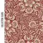 Tissu popeline de coton motif fleurs baroques collection "Klass" - Terracotta et écru - Les Filles à Pois ® - Oeko-Tex ® Les Fil
