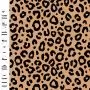 Tissu french terry motif léopard collection "Contrastes" - Camel et noir - Les Filles à Pois ® - Oeko-Tex ® Les Filles à Pois - 