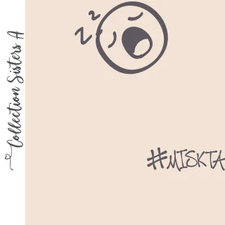 Coupon de tissu french terry motif smiley emot "Sisters A" - Ecru et gris - 250cm - Les Filles à Pois Les Filles à Pois - Design