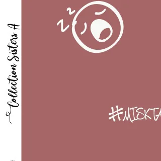 Coupon de tissu french terry motif smiley emot "Sisters A" - Lie de vin et écru - 280cm - Les Filles à Pois Les Filles à Pois - 