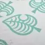 Tissu coton motif feuilles collection "Tanuki" - Ecru et vert menthe - Les Filles à Pois ® - Oeko-Tex ® Les Filles à Pois - Desi