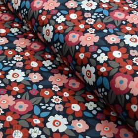 Tissu popeline de coton motif fleurs collection "Original" - Multicolore - Les Filles à Pois ® - Oeko-Tex ® Les Filles à Pois - 