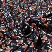 Tissu jersey motif fleurs collection "Marissa" - Multicolore et bleu - Les Filles à Pois ® - Oeko-Tex ® Les Filles à Pois - Desi