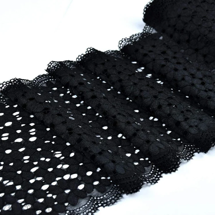 Dentelle douce et extensible - 18cm Tissus et mercerie créative – Nos sélections sans marque - 8