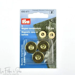 Botões magnéticos para coser - Conjunto de 3 - Prym (Prym) Prym : mercerie couture et accessoires de qualité - 5