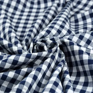 Tissu popeline de coton motif petits carreaux "Vichy"- 10mm - Oeko-Tex Tissus et mercerie créative – Nos sélections sans marque