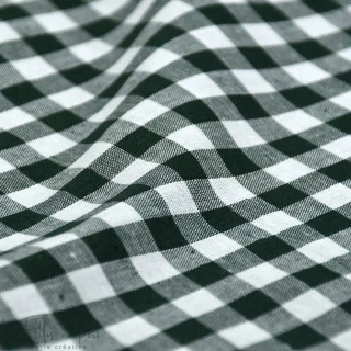 Tissu popeline de coton motif petits carreaux "Vichy"- 10mm - Oeko-Tex Tissus et mercerie créative – Nos sélections sans marque