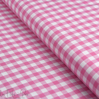 Tissu popeline de coton motif petits carreaux "Vichy"- 10mm - Oeko-Tex ® Autres marques - Tissus et mercerie - 11