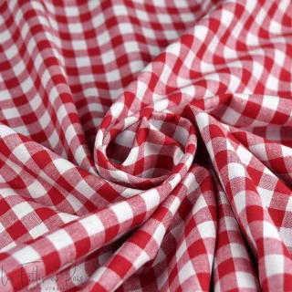 Tissu popeline de coton motif petits carreaux "Vichy"- 10mm - Oeko-Tex Tissus et mercerie créative – Nos sélections sans marque