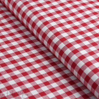 Tissu popeline de coton motif petits carreaux "Vichy"- 10mm - Oeko-Tex ® Autres marques - Tissus et mercerie - 16