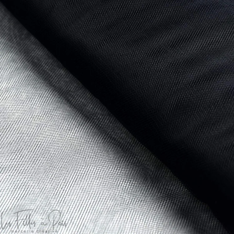 Coupon de tissu tulle semi-souple grande laize uni Tissus et mercerie créative – Nos sélections sans marque - 2