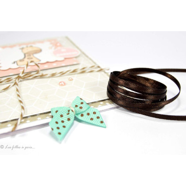 Ruban satin double face - 3mm  - 3