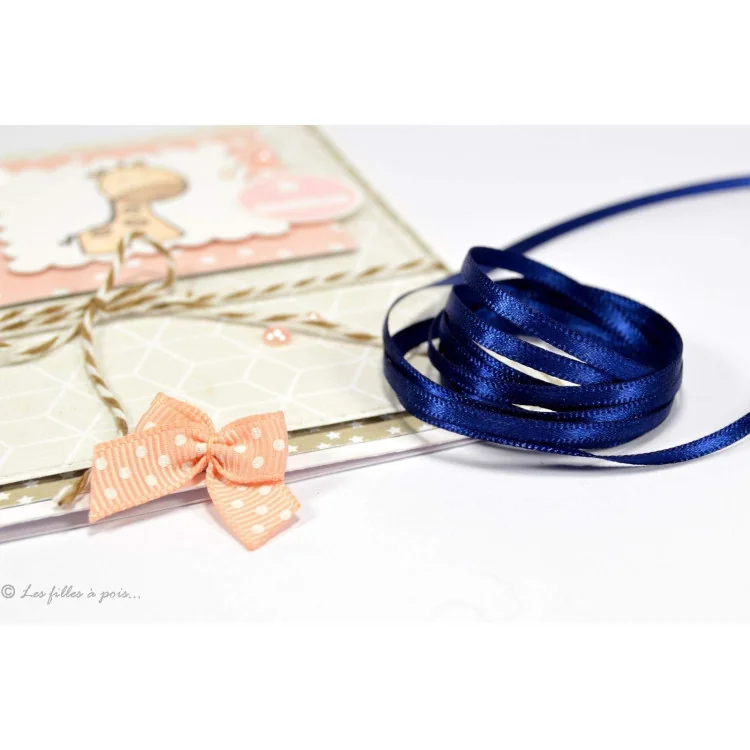 Ruban satin double face - 3mm Tissus et mercerie créative – Nos sélections sans marque - 7
