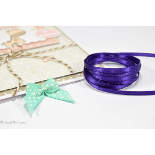 Ruban satin double face - 3mm  - 18