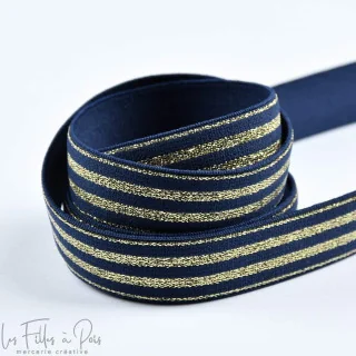 DESTOCK Elastique plat à rayures lurex - 20mm Tissus et mercerie créative – Nos sélections sans marque - 7