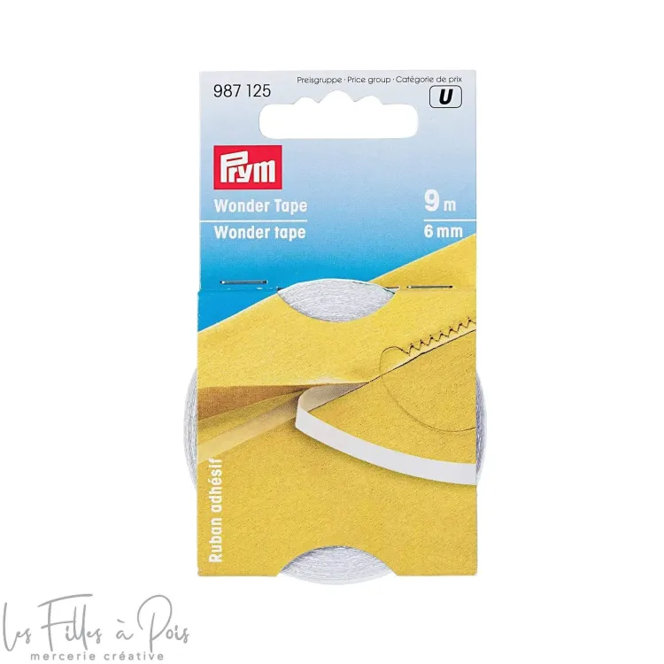 Ruban adhésif soluble double face - 987125 - Prym ® Prym ® - Mercerie - 1 Ruban adhésif soluble double face - 987125 - Prym ® Prym ® - Mercerie - 1