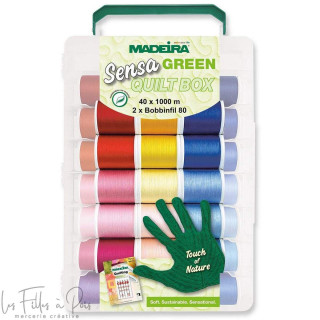 Valise de fils à broder Deluxe Sensa Green 1000 m - 8050 - Madeira ® Madeira ® - Fils à broder, à coudre et entoilage - 1