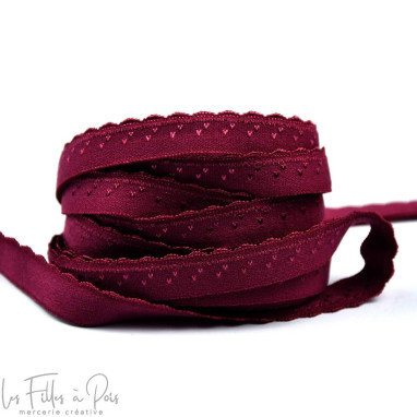 Elastique bordure à cheval lingerie - 10mm  - 24