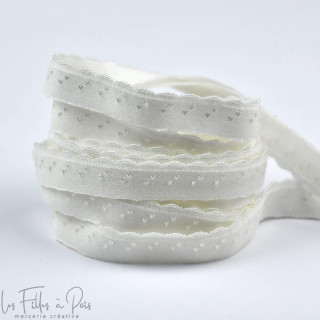 Elastique bordure à cheval lingerie - 10mm  - 26